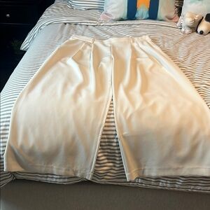Elegant White Culottes